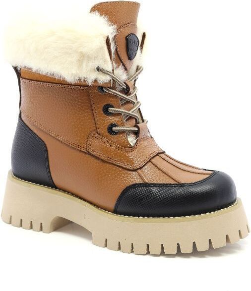 BOTTE LACÉE IMPERMÉABLE DOUBLÉE EN PEAU-79962