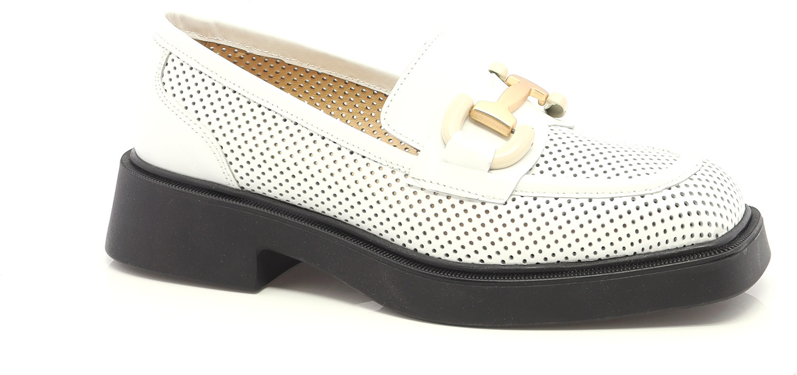 SOULIER LOAFER PERF. SIDE CARRÉ SEM. EP-82344