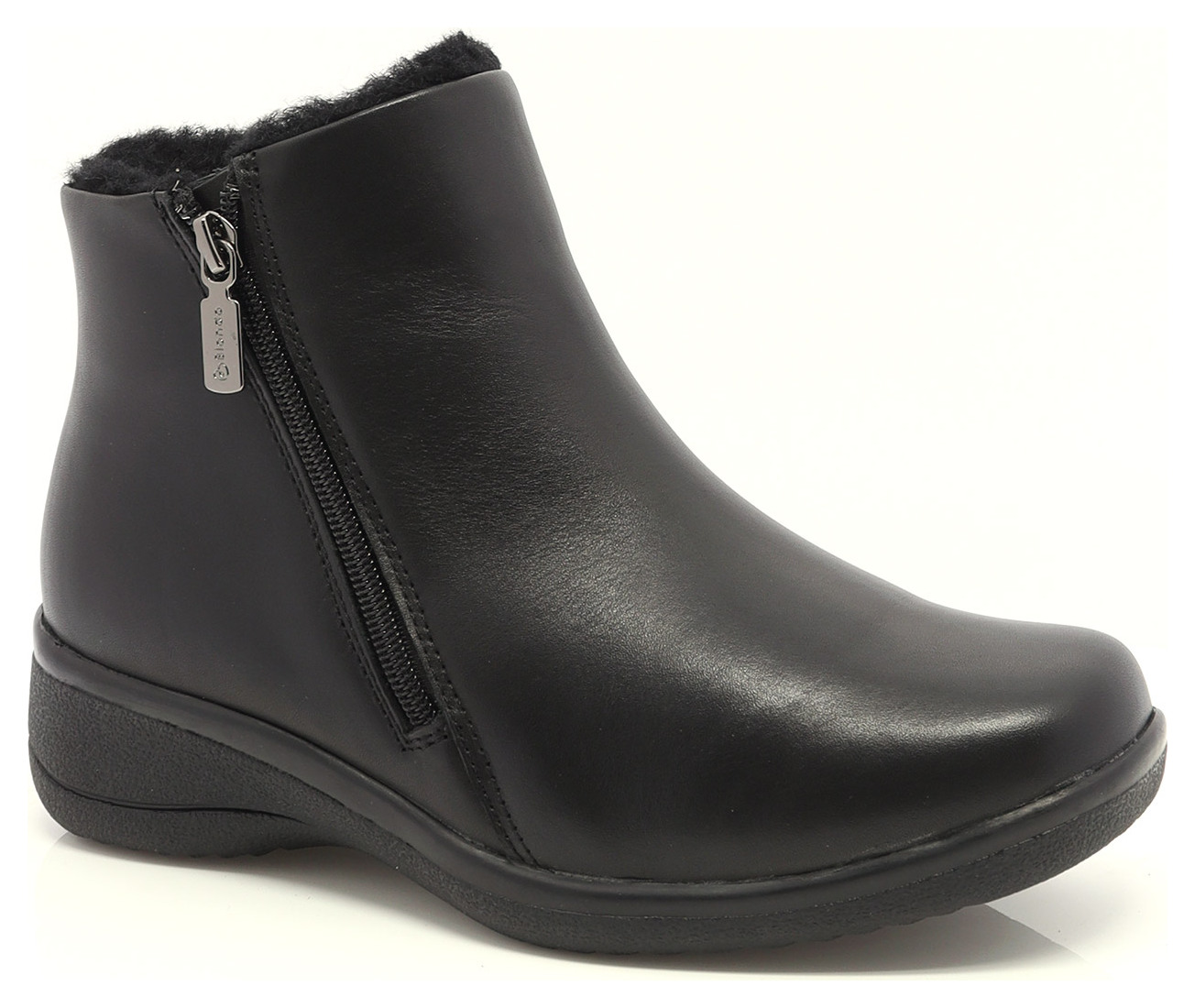 BOTTE COURTE DOUBLÉE LAINE