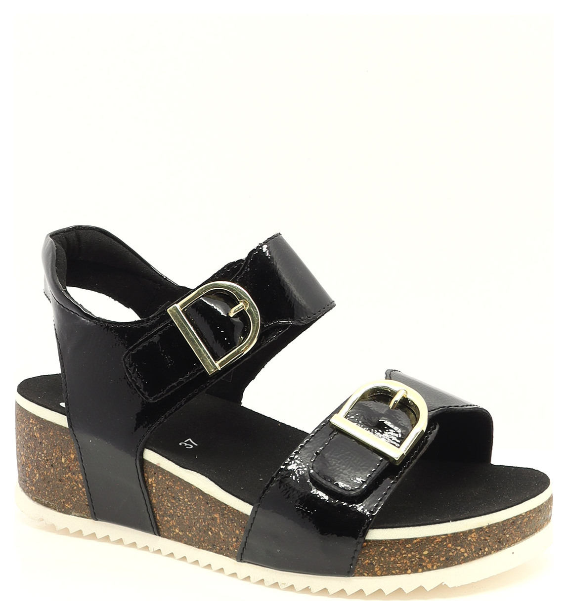 SANDALE À VELCRO SUR WEDGE-90213
