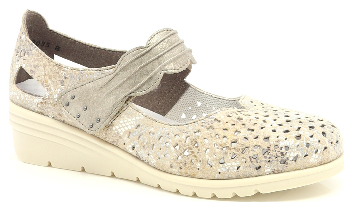SOULIER AJOURÉ AVEC ÉLASTIQUES-91049
