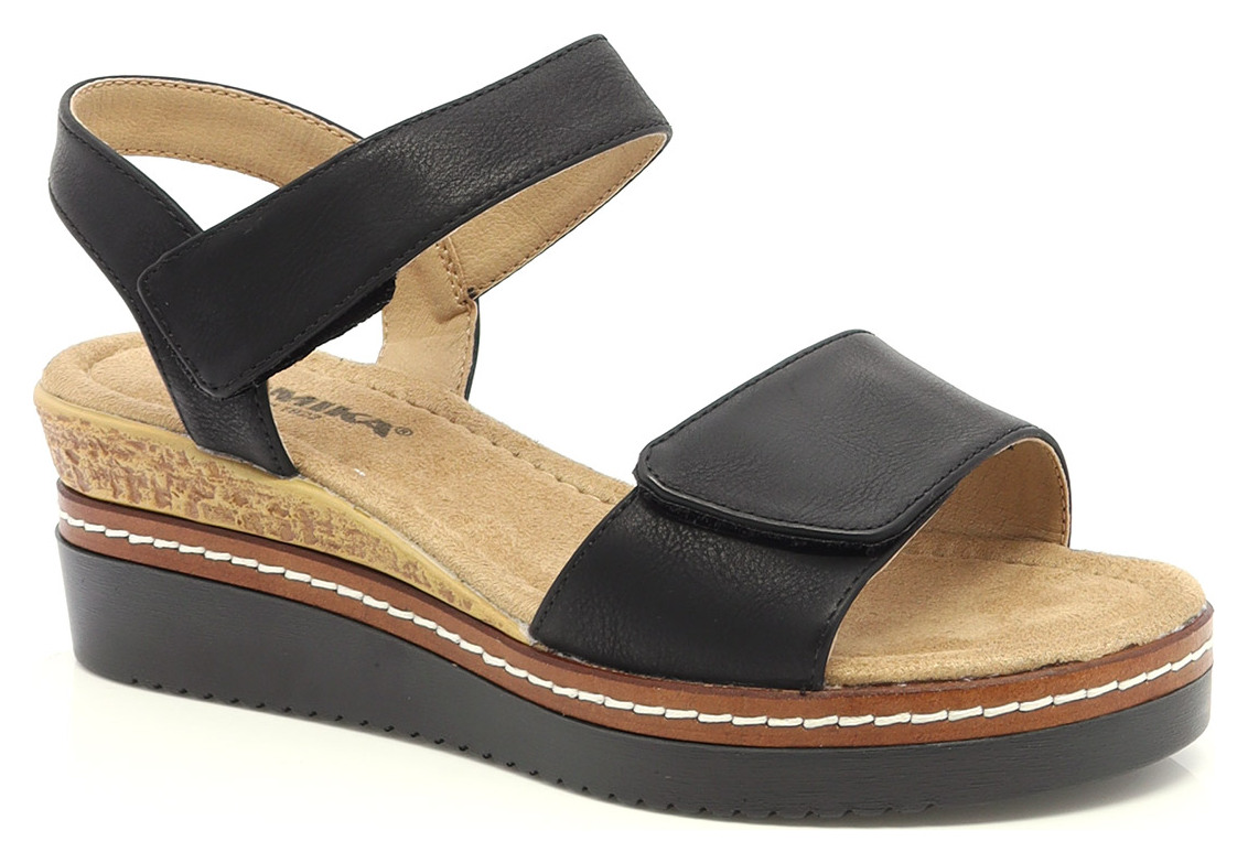 SANDALE À TALON COMPENSÉ-91230